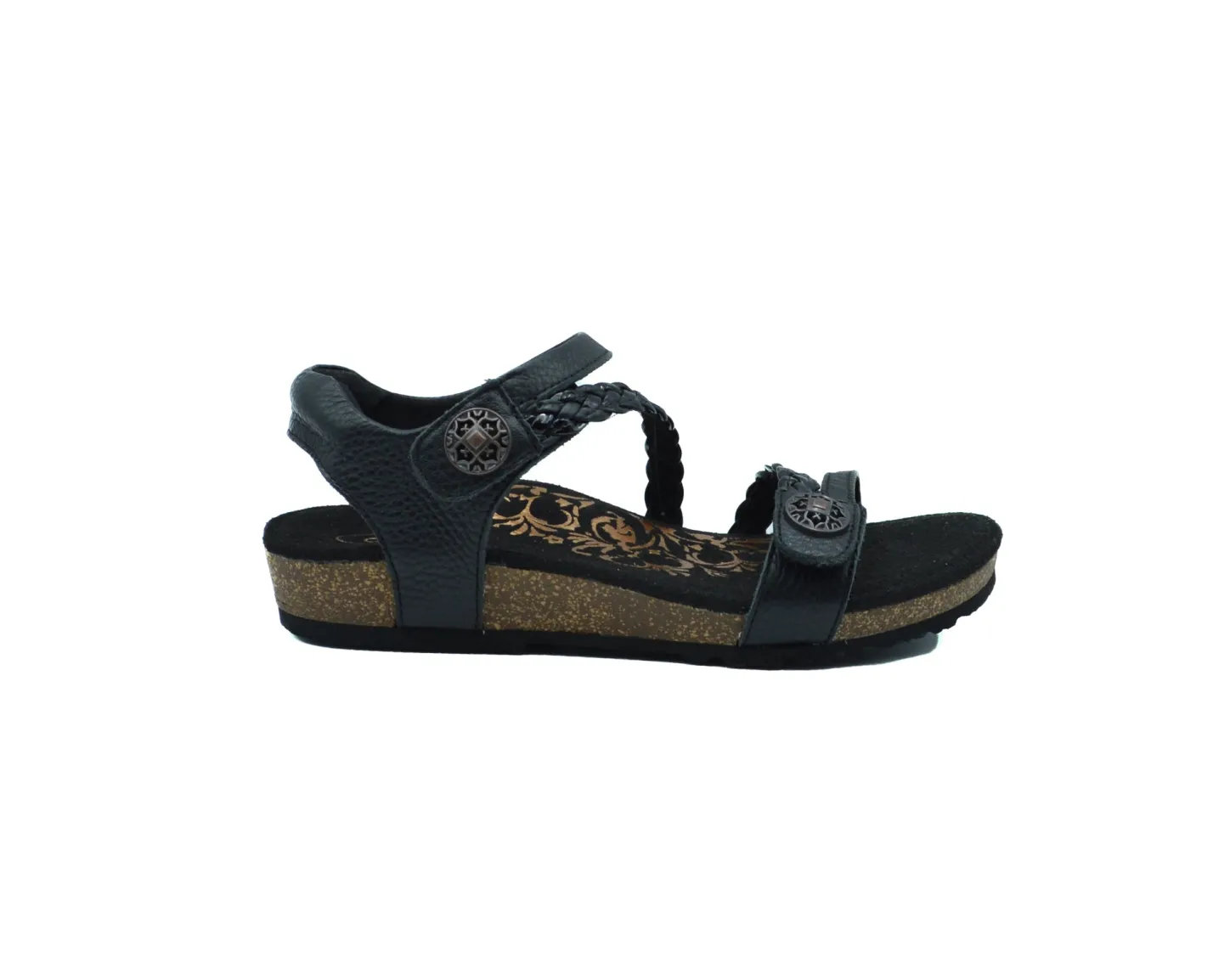 AETREX Jillian Braided Quarter Strap Sandal